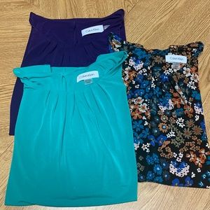 Calvin Klein sleeveless blouses - Set of 3